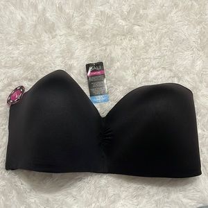 Womens Bali black strapless bra